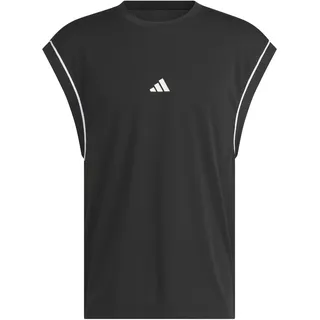 Adidas Men's Adidas Basketball All World Sleeveless Tank, Black/Black, XL