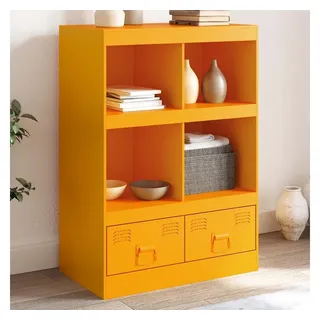 vidaXL Highboard Senfgelb 67x39x95 cm Stahl