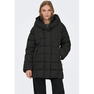 ONLY Steppmantel "ONLCHRISTIE PUFFER COAT OTW", schwarz