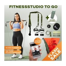 Fitnessstudio to Go - GOTHAM Green (inkl. App) + Shaker 44561666801928