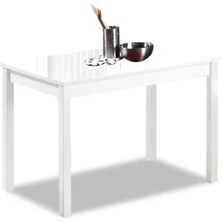 ASTIMESA Küchentisch, Weiß, 110 x 70 cm