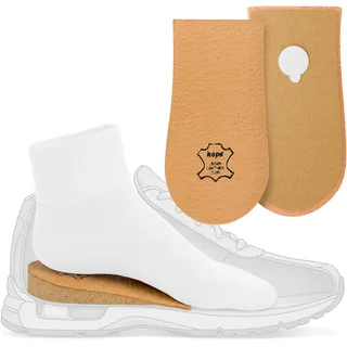 Kaps Fersenanhebung, Fersenerhöhung, Fersenkissen, Orthopädischer Keil, Zahlreiche Breiten und Höhen, Lederüberzug, Topmed Plus, 1 Stück (Höhe 30 mm / 1.2 inch - Größe M)