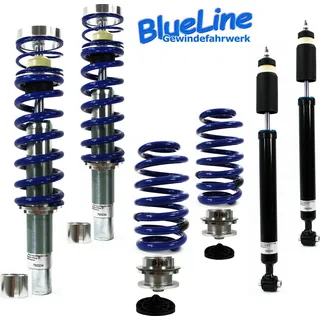 BlueLine Gewindefahrwerk Sportfahrwerk Fahrwerk Federn VERSTELLBAR für Audi A4
