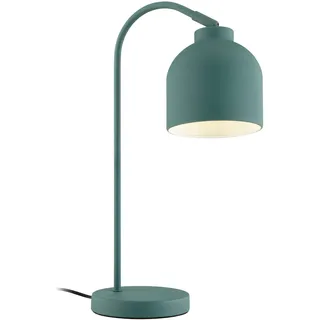 Brilliant Tischlampe im Neo Retro Stil - funktionale Tischleuchte mit Schnurzwischenschalter mit schwenkbaren Kopf aus Metall, in türkis - 50cm Höhe, 93045Z73