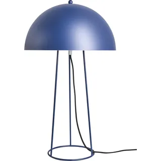BELIANI Tischlampe Blau Metall 52 cm Hoch 2-Flammig Halbrunder Schirm Langes Kabel mit Schalter Moderne Schlafzimmer Büro Tischleuchte Nachttischlampe - Blau