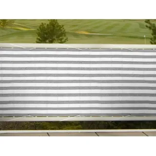 Floracord Balkonverkleidung 500 x 90 cm grau/weiß Polyester