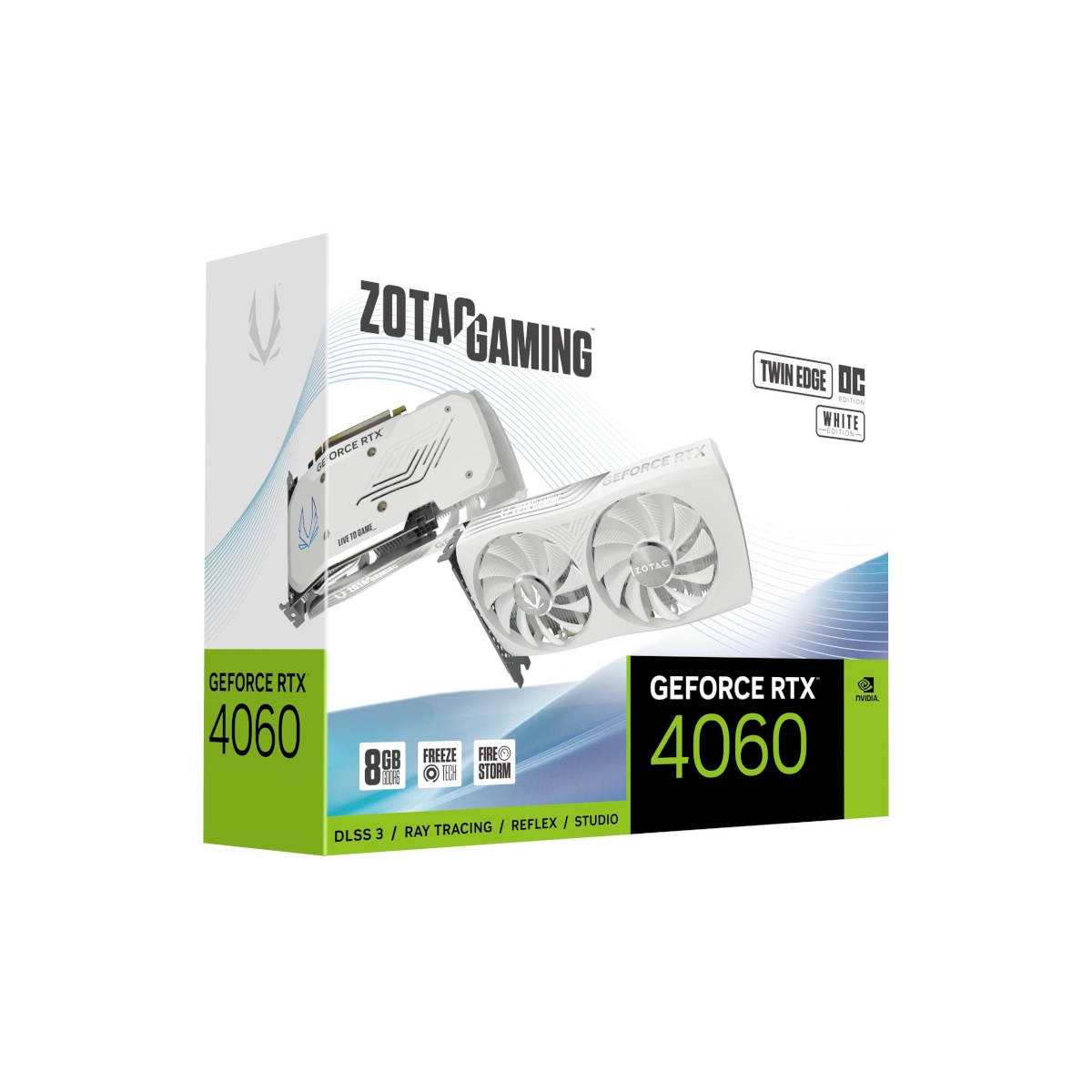 Bild von GeForce RTX 4060 Twin Edge OC White Edition 8 GB GDDR6 ZT-D40600Q-10M