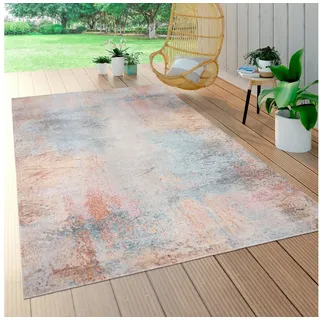 Paco Home Teppich »Torres 273« rund 8 mm Höhe modernes abstraktes Design, In- und Outdoor geeignet, Wohnzimmer Paco Home mehrfarbig