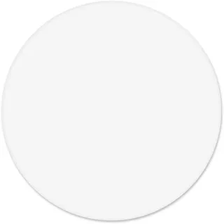 younikat Mauspad weiß I Ø 22 cm rund Mousepad in Standard-Größe rutschfest wasserabweisend I schlicht modern zeitlos neutral I geeignet für alle gängigen Computermäuse I dv279