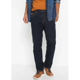 bonprix Gerade Jeans »Thermo Classic Fit Stretch-Jeans mit wärmendem Fleecefutter« Thermo Classic Fit Stretch-Jeans mit wärmendem Fleecefutter, blau