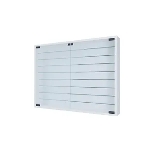 VCM Hängevitrine weiß , Maße: cm B. 80 x 60