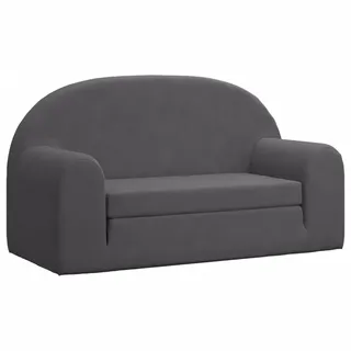 vidaXL Schlafsofa 2-Sitzer grau 2-in-1 mit Schlaffunktion