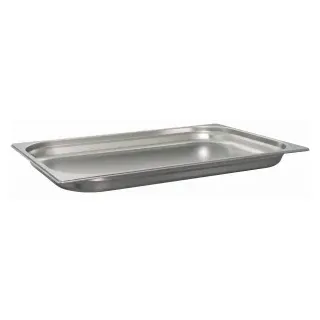 SCHNEIDER GN-Behälter 1/1, Edelstahl, Gastronomienormbehälter zum Aufbewahren und Lagern aller Lebensmittel, Größe: 4,5 l, Tiefe: 40 mm