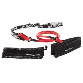 Buddyswim Kurzer Schwimmgürtel Für Geschwindigkeitstraining - Black / Red - 1.2-3.6 m