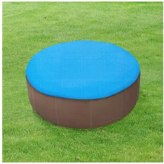 [en.casa] Ferrarno Solar Poolabdeckung blau 244 cm