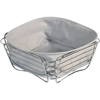KESPER Brot- Obstkorb Edelstahl grau, Edelstahl, Silber/Grau, 26 x 26 x 11 cm