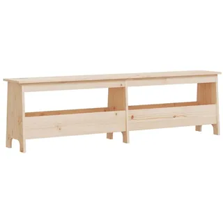 Flurbank 160 x 28 x 45 cm Massivholz Kiefer - Braun, Bunt