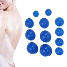 Schröpfen Therapie-Set, Silikon Schröpfen Gerät Blau Silikon Schröpfen Schröpfen Tasse Gesundheitspflege Für Muskelkater For Massagesets Schmerzlinderung