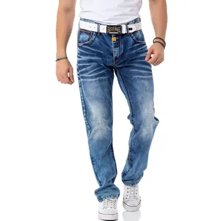 Cipo & Baxx Regular-fit-Jeans, mid blau used
