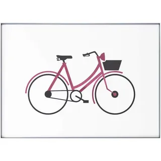 Kunstloft Wandbild Rosa 50/70 cm , Schwarz, Pink , Glas , 2.14x70 cm , Bilder & Rahmen, Bilderrahmen, Bilderrahmen & Fotorahmen