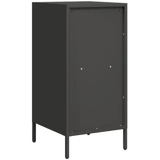 vidaXL Sideboard Schwarz 35x39x73,5 cm Kaltgewalzter Stahl