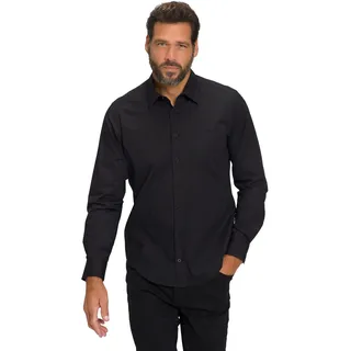 JP 1880 Herren große Größen Übergrößen Menswear L-8XL Hemd, FLEXNAMIC®, Kentkragen, Modern Basic Fit, bis 7 XL schwarz 4XL 808727100-4XL