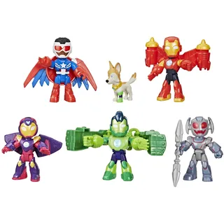 Hasbro Avengers Pack Actionfigurenset 5 Sammelfiguren plus Tierfigur