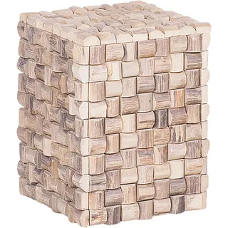 Beliani Nachtschrank Cajeme 32 x 32 x 43 cm Braun
