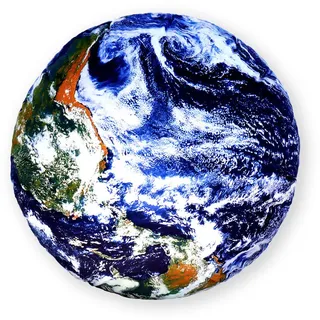 Vercart Kissen Planet Universum Erde 41cm , Multicolor , Textil , Mode , Rund , 41x6 cm , Ce , Heimtextilien, Wohntextilien, Kissen, Zierkissen