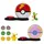 Jazwares Pokémon Surprise Attack Game Pikachu weiblich mit Turboball vs Geckarbor