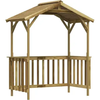 Grillpavillon Kiefernholz Imprägniert 163,5x93x210 cm - Grün, Bunt