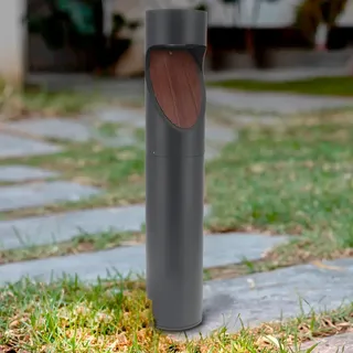 M Ledme - Milu LED Pollerleuchte grau 10W 1000 Lumen Farbtemperatur einstellbar von warmweiß bis kaltweiß (CCT) wasserdicht IP65 Höhe 80cm für Garten, Terrasse, Eingänge und Terrassen