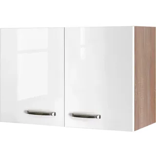Flex-Well Hängeschrank Valero 80 x 55 x 0 cm Hochglanz Weiß