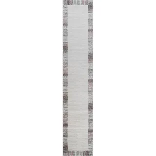 Läufer , Grau, Rosa, Silberfarben , Textil , Bordüre , rechteckig , 67x340 cm , Oeko-Tex® Standard 100 , für Fußbodenheizung geeignet , Teppiche und Böden, Teppiche, Teppichläufer, Läufer
