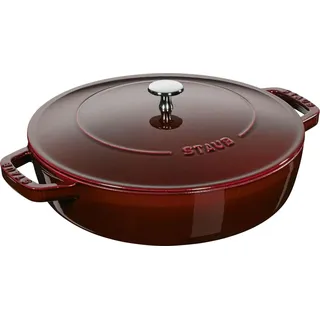 Staub Chistera Bräter 28 cm grenadine-rot