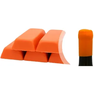 Generico Pack Schellack Orange 500 gr. oder weiches Siegelwachs zum Versiegeln von Flaschen mit Wein, Bier, Grappa, Likören (Orange-01)