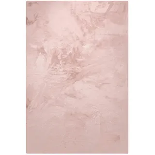 benuta Nest Kunstfell-Teppich Dave Rosa 160x230 cm , Textil , Beton Optik , Rechteckig , 160x230 cm , Gots , wasserabweisend , Teppiche und Böden, Teppiche