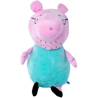 Simba Peppa Pig Plüsch Papa Wutz 37 cm Rosa/Türkis