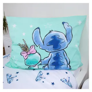 Jerry Fabrics Stitch Buddies Blau/Grün 140 x 200 cm + 70 x 90 cm