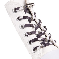 SULPO flache Schnürsenkel ohne Binden - Elastische Schnürsenkel mit Metallkapseln - Schnürsenkel Schnellverschluss - Gummi Schnürsenkel für Erwachsene & Kinder - Schuhbänder ohne Binden