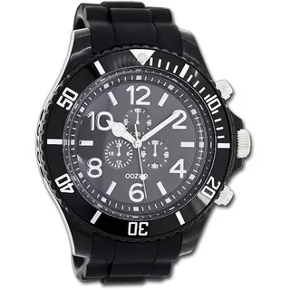 Oozoo Unisex Armbanduhr Vintage Series Analog Silikon schwarz UOC4829A
