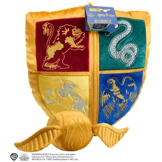Harry Potter Golden Snitch Plush With Crest Pillow Noble Collections