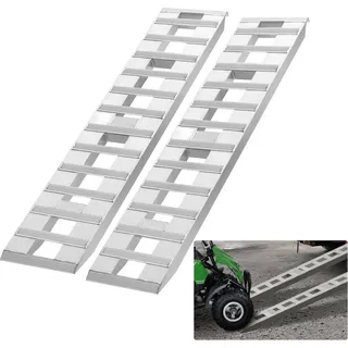 Aluminiumlegierung Autorampe - 2721,6 kg Tragkraft - Laderampe 183x38 cm - 2 Stück - ideale Transportlösung für Fahrzeuge