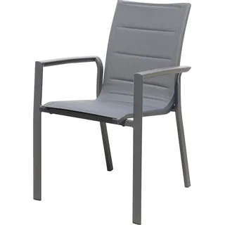 Destiny Gartensessel »COSTA« Set, 2 Stk. tlg. Aluminium, Textilene, stapelbar, grau