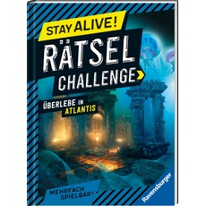 Bild Stay alive! Rätsel-Challenge Überlebe in Atlantis - Rätselbuch für Gaming-Fans ab 8 Jahren