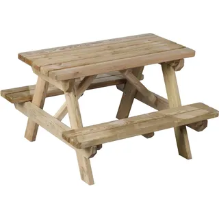 Soulet Picknicktisch für Kinder 90 cm x 89 cm x 56,5 cm Natur FSC®