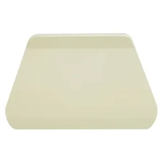 SCHNEIDER Teigabstecher mit Griffleiste, elfenbein, Küchenschaber aus ABS-Kunststoff, Maße: 209 x 130 mm, rund