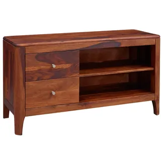 MASSIVMOEBEL24.DE TV-Board Sheesham 110x40x60 walnuss geölt BROOKLYN #15 - Dunkelbraun