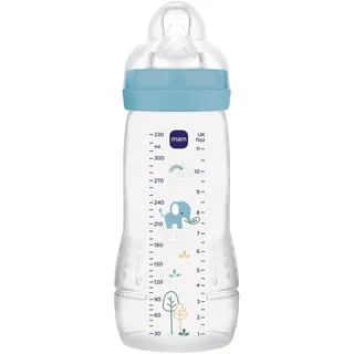 MAM Easy Active 6+ Monate, Ozean (330 ml), mit Silikonsauger, ultraschneller X-Geschwindigkeit, mit luftdichtem Verschluss