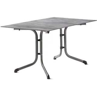 Sieger Boulevard Klapptisch 140 x 90 x 13 cm Eisengrau/Beton hell